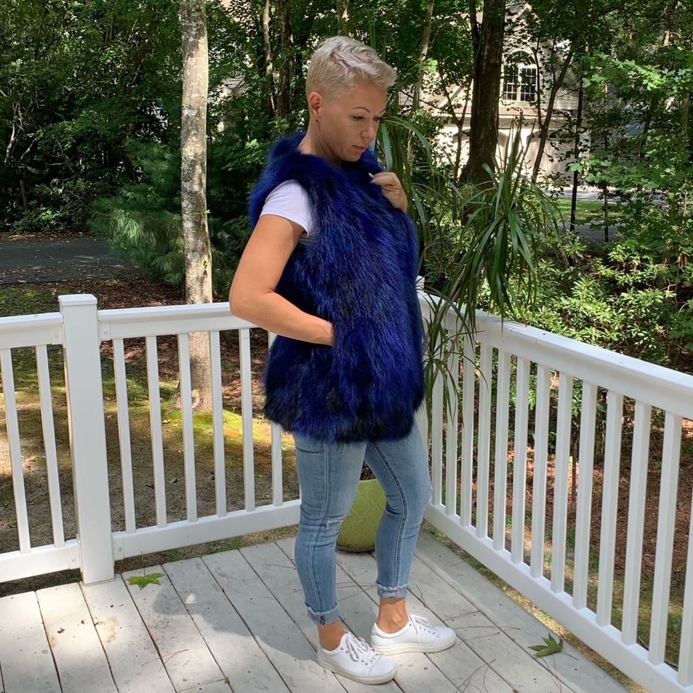 Vest real fur